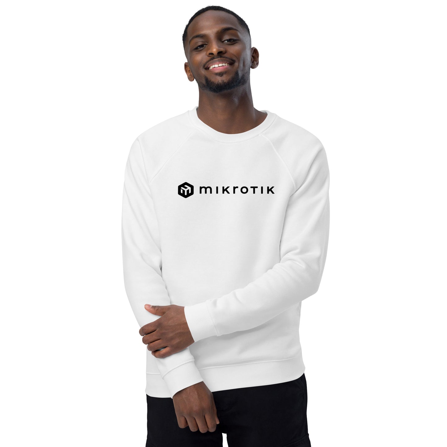 Unisex organic raglan sweatshirt