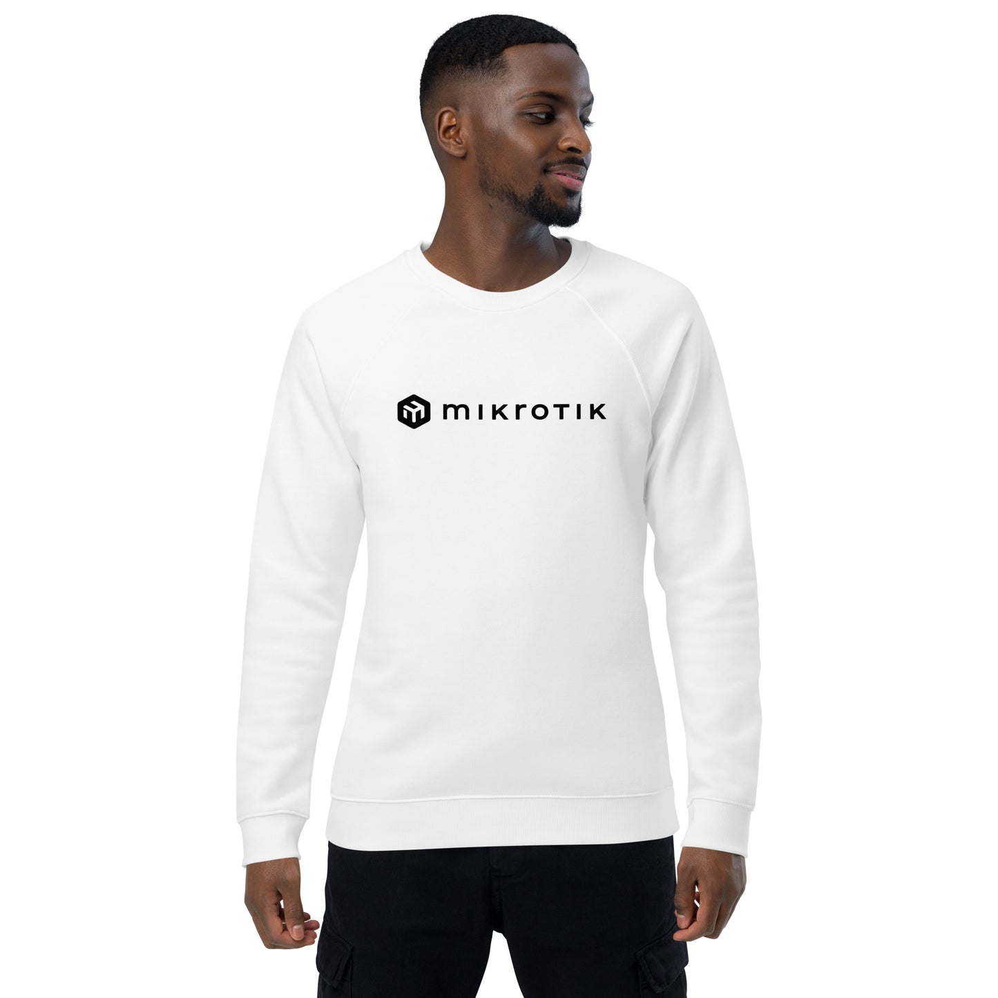 Unisex organic raglan sweatshirt