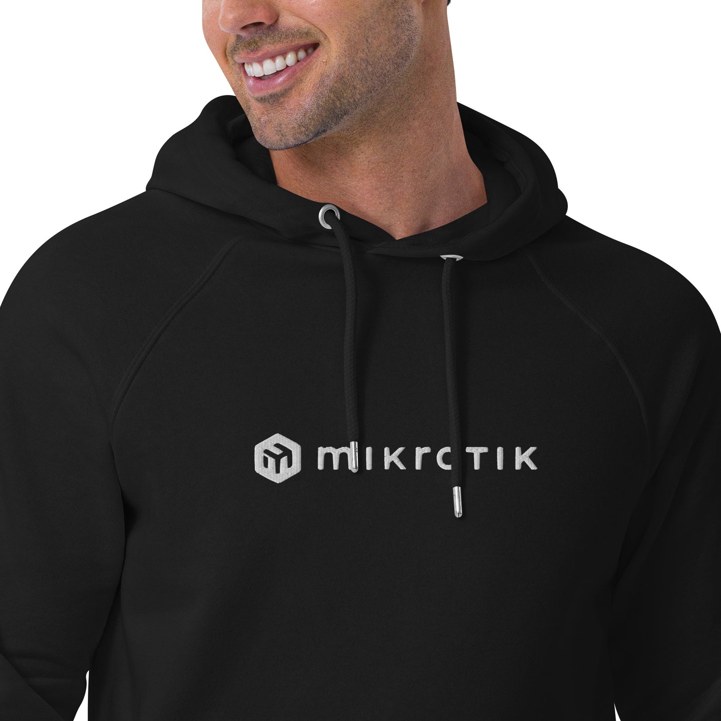 Embroidered eco raglan hoodie