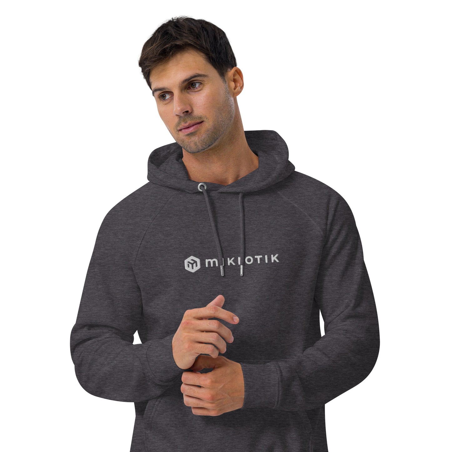 Embroidered eco raglan hoodie