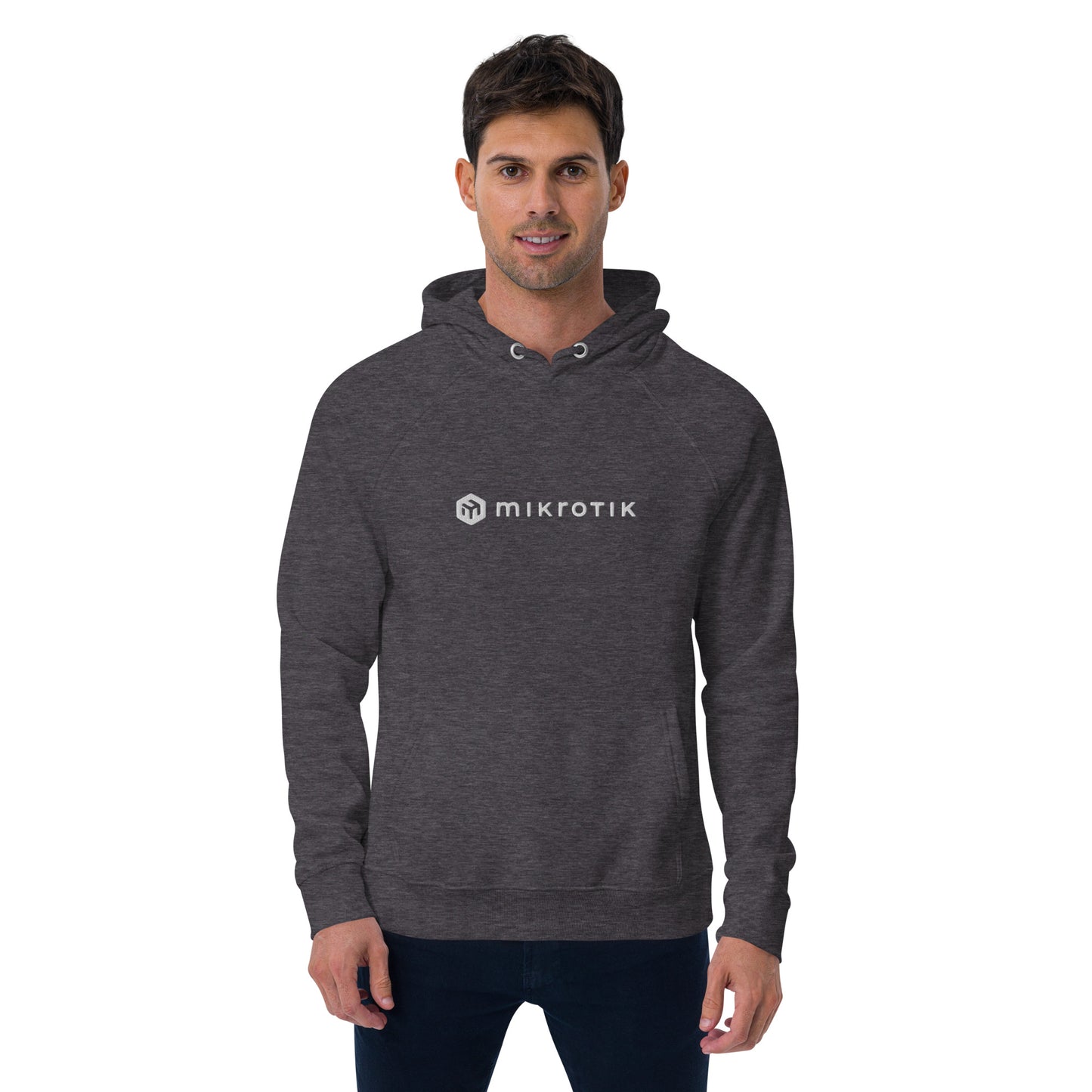Embroidered eco raglan hoodie