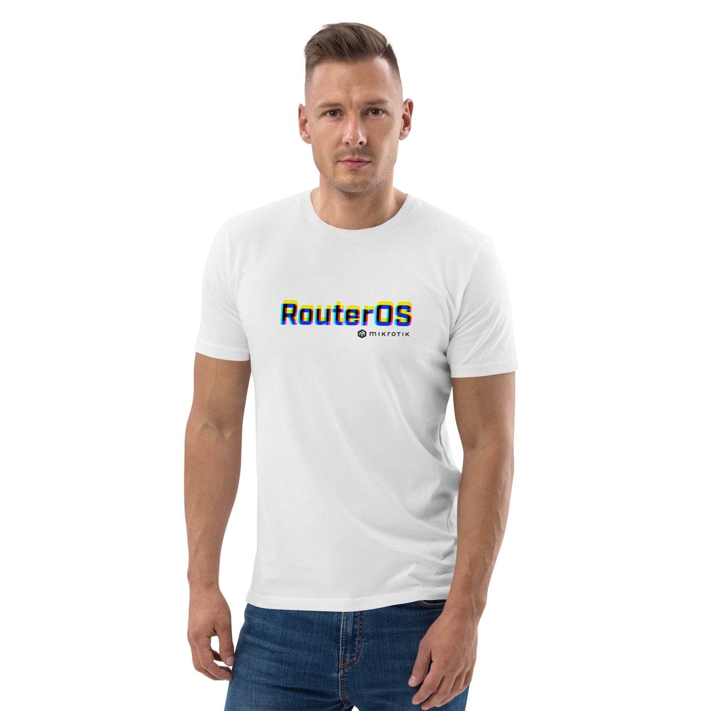 RouterOS on organic cotton t-shirt